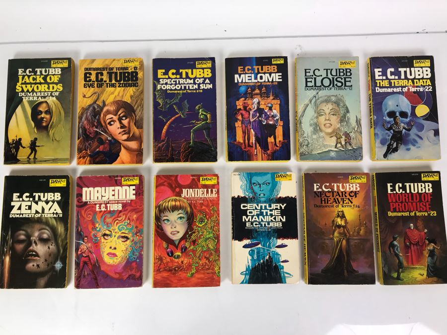 (12) Paperback Books By E. C. Tubb