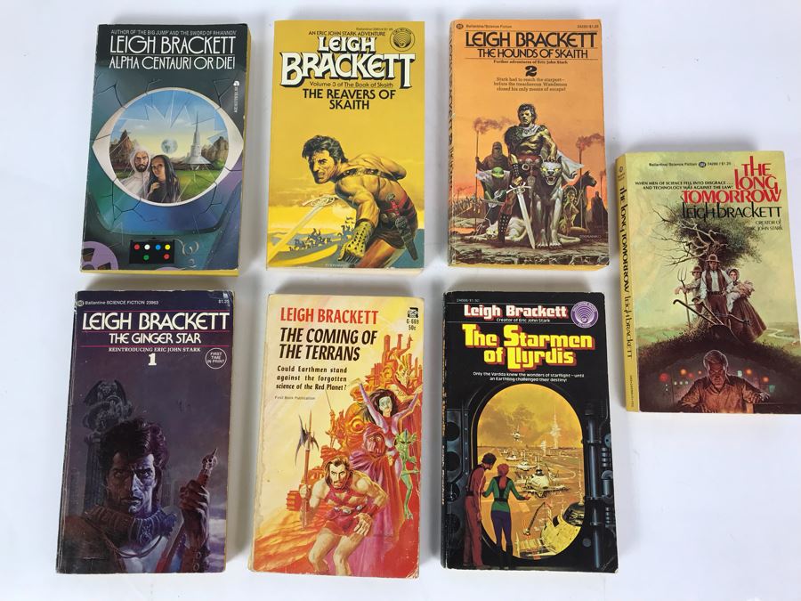 (7) Paperback Books By Leigh Brackett [Photo 1]