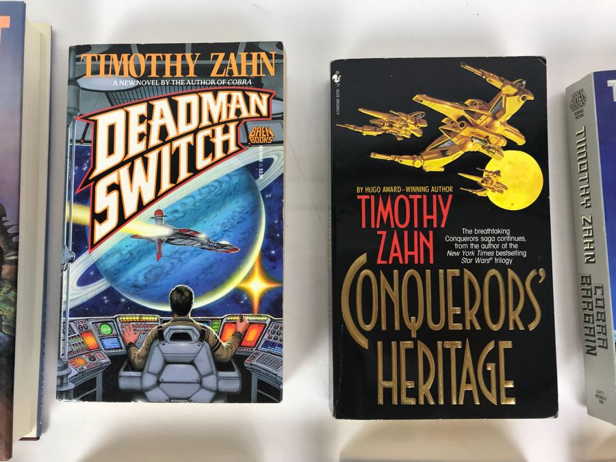 First Printing Hardcover Book 'Spinneret' And (7) Paperback Books By Timothy Zahn [Photo 4]