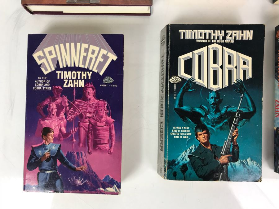 First Printing Hardcover Book 'Spinneret' And (7) Paperback Books By Timothy Zahn [Photo 6]