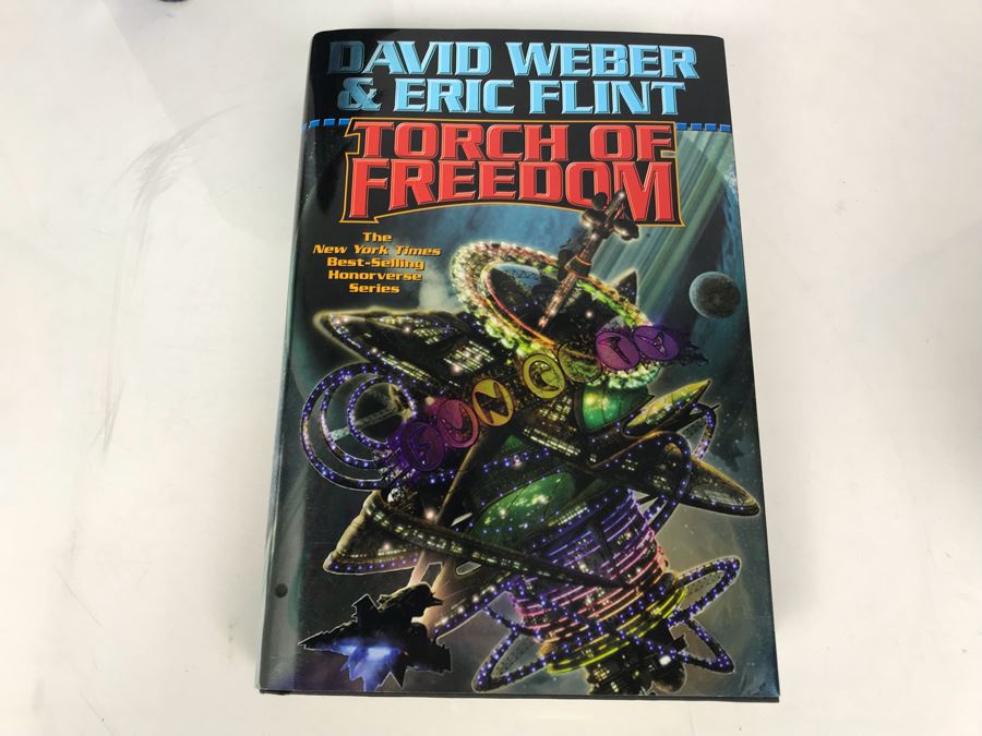 (4) First Printing Hardcover Books And (1) First Edition Hardcover Book By David Weber [Photo 6]