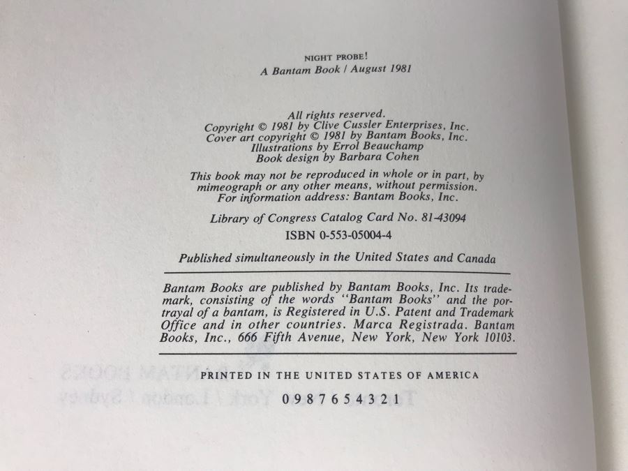 (4) Hardcover And (4) Paperback Books By Clive Cussler [Photo 8]