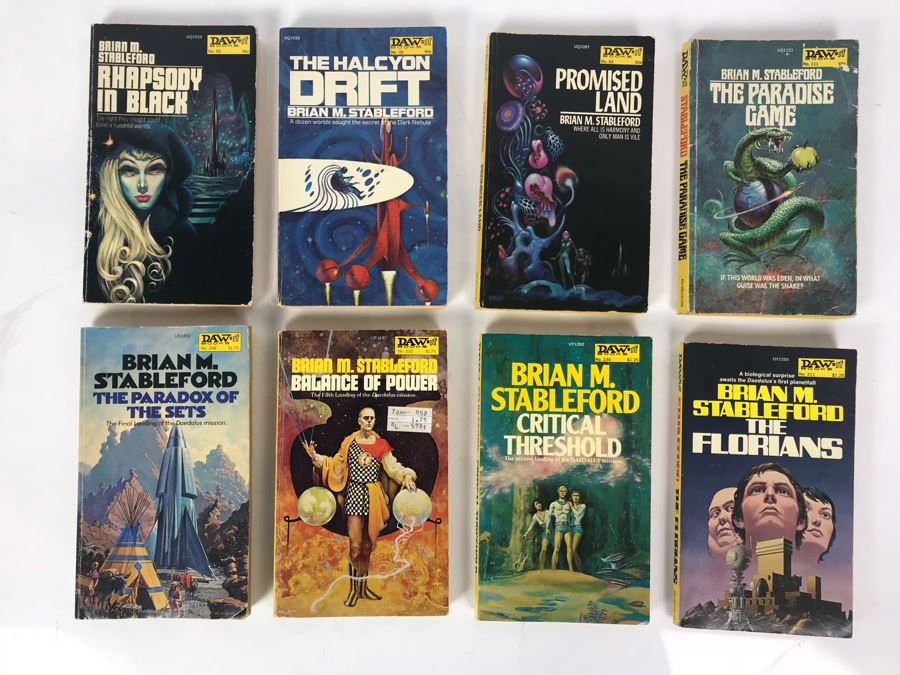 (8) Paperback Books By Brian M. Stableford [Photo 1]