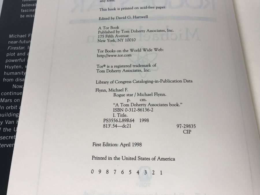 Pair Of First Edition Hardcover Books By Michael Flynn [Photo 3]