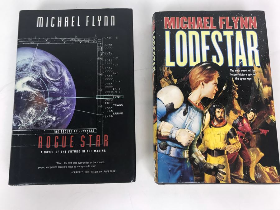 Pair Of First Edition Hardcover Books By Michael Flynn [Photo 1]
