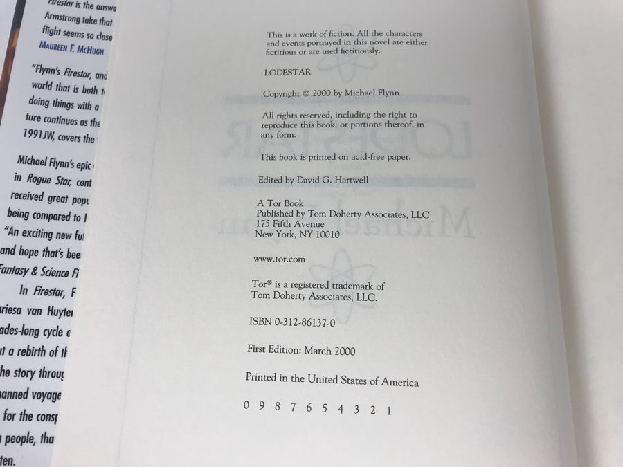 Pair Of First Edition Hardcover Books By Michael Flynn [Photo 2]