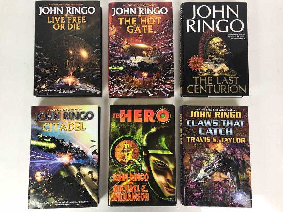 (6) First Printing Hardcover Books (One Is Signed) By John Ringo [Photo 1]