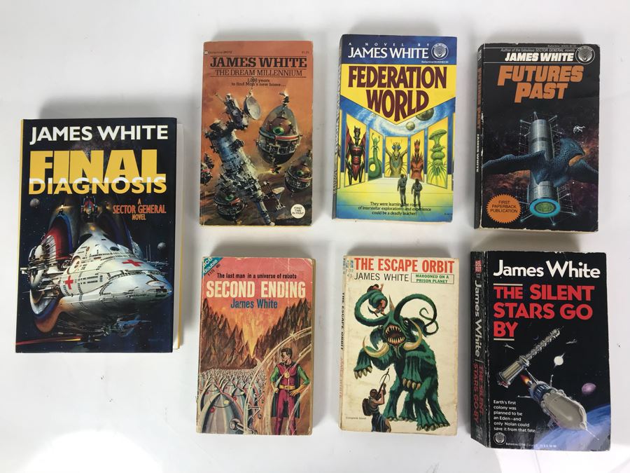 First Edition Hardcover Book And (6) Paperback Books By James White [Photo 1]