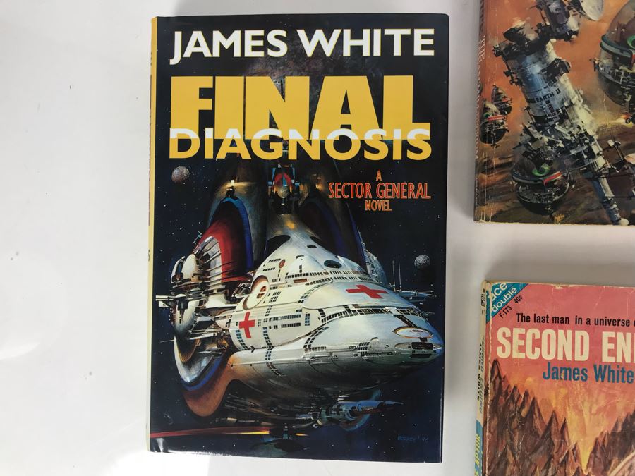First Edition Hardcover Book And (6) Paperback Books By James White [Photo 2]
