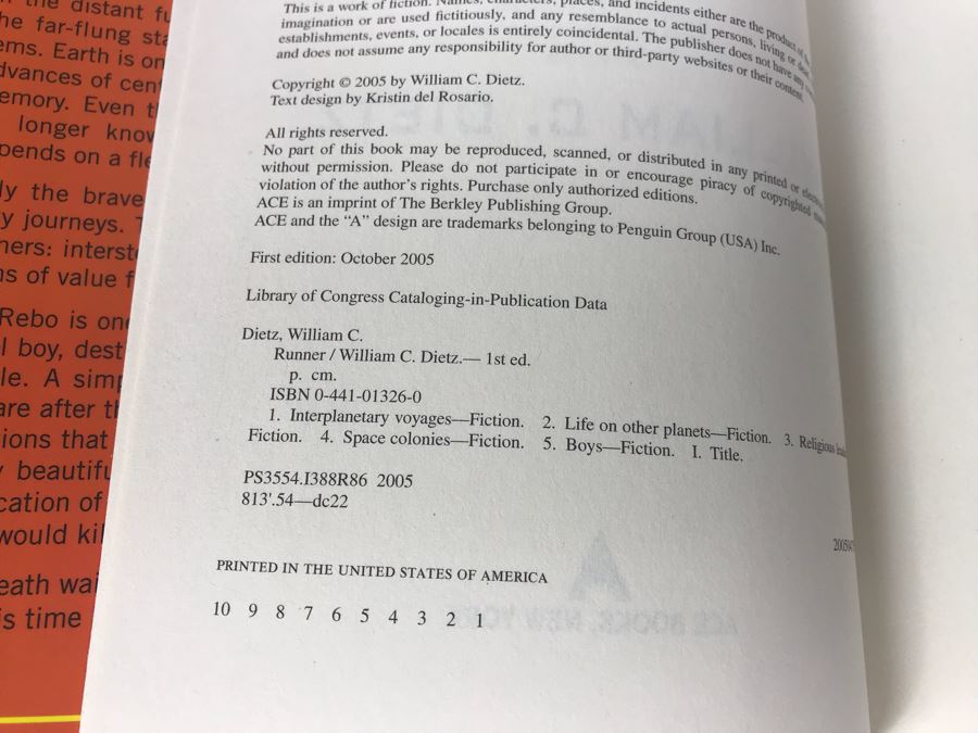 (8) First Edition Hardcover Books By William C. Dietz [Photo 7]