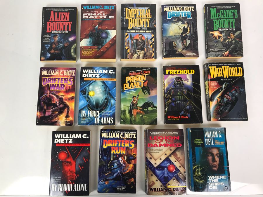 (14) Paperback Books By William C. Dietz