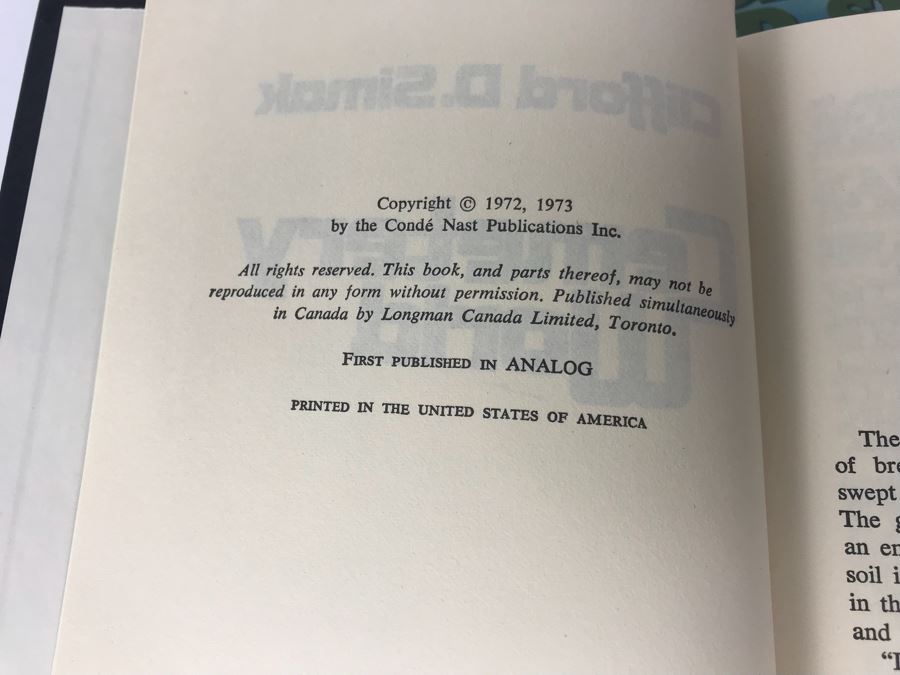 (7) Hardcover Books (Some First Edition) By Clifford D. Simak [Photo 12]