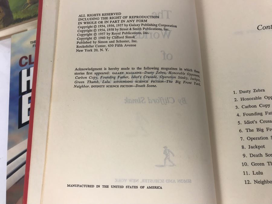 (7) Hardcover Books (Some First Edition) By Clifford D. Simak [Photo 10]