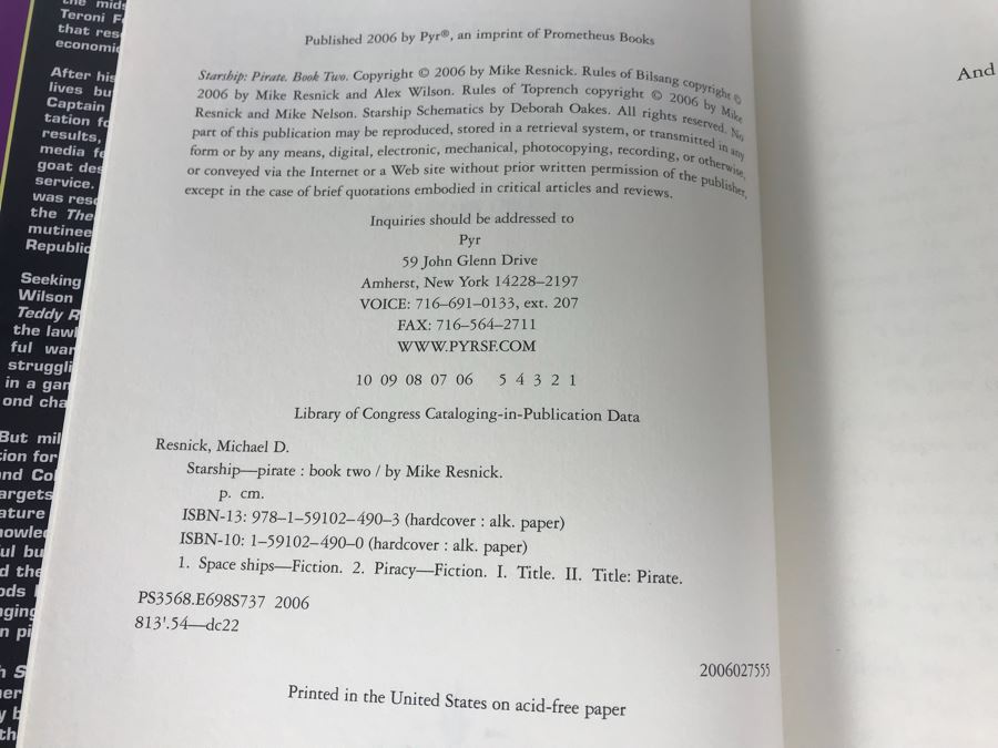 Pair Of Hardcover Books By Mike Resnick [Photo 4]