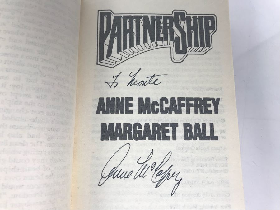 Pair Of Signed Anne McCaffrey Hardcover Books [Photo 2]