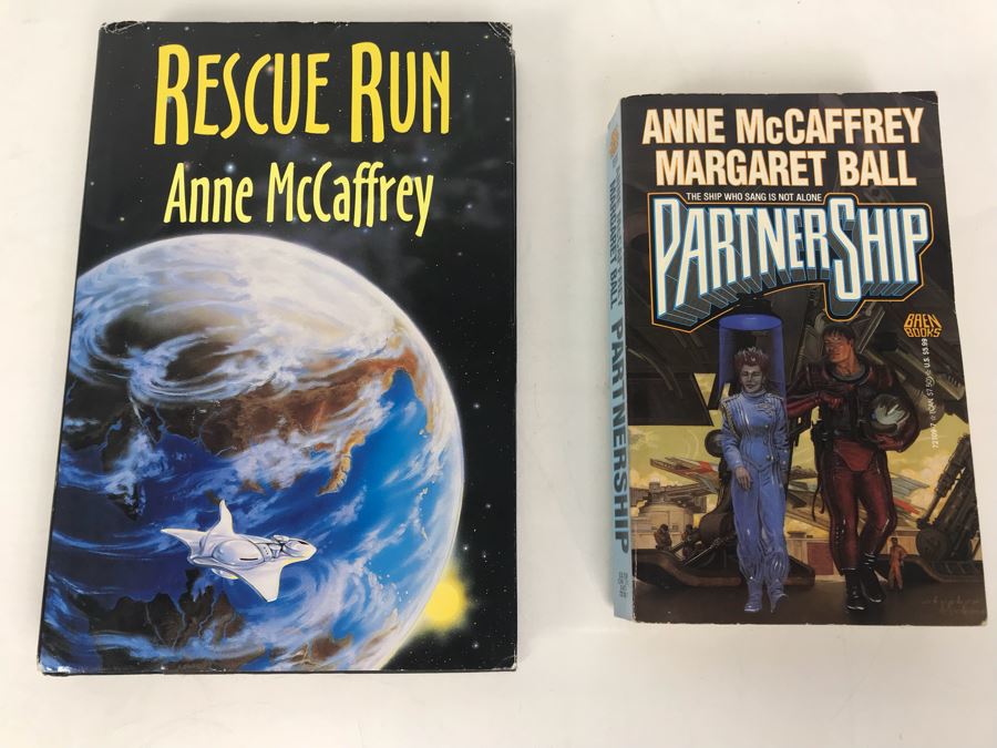 Pair Of Signed Anne McCaffrey Hardcover Books [Photo 1]