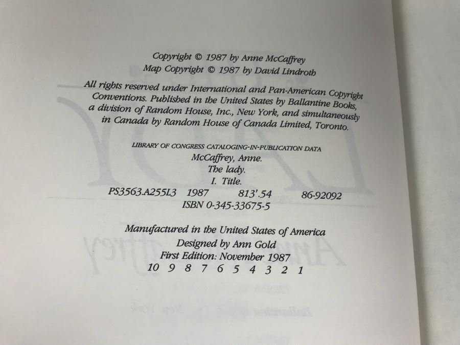 Pair Of First Edition Hardcover By Anne McCaffrey [Photo 2]