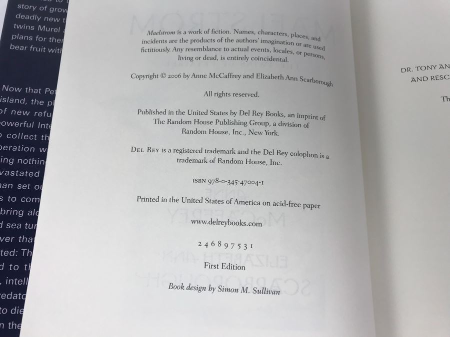 Pair Of First Edition Hardcover By Anne McCaffrey [Photo 4]