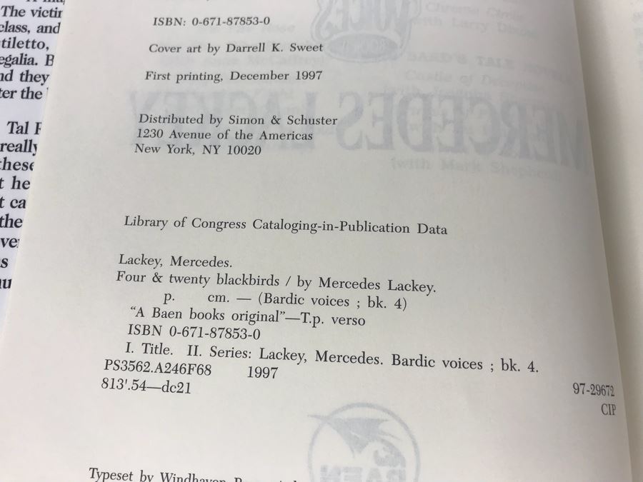 (3) First Printing Hardcover Books And (2) Paperback Books (One Is Signed By Josepha Sherman) By Mercedes Lackey [Photo 7]
