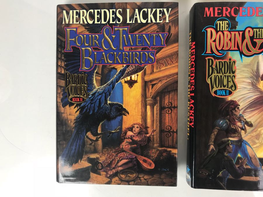 (3) First Printing Hardcover Books And (2) Paperback Books (One Is Signed By Josepha Sherman) By Mercedes Lackey [Photo 2]
