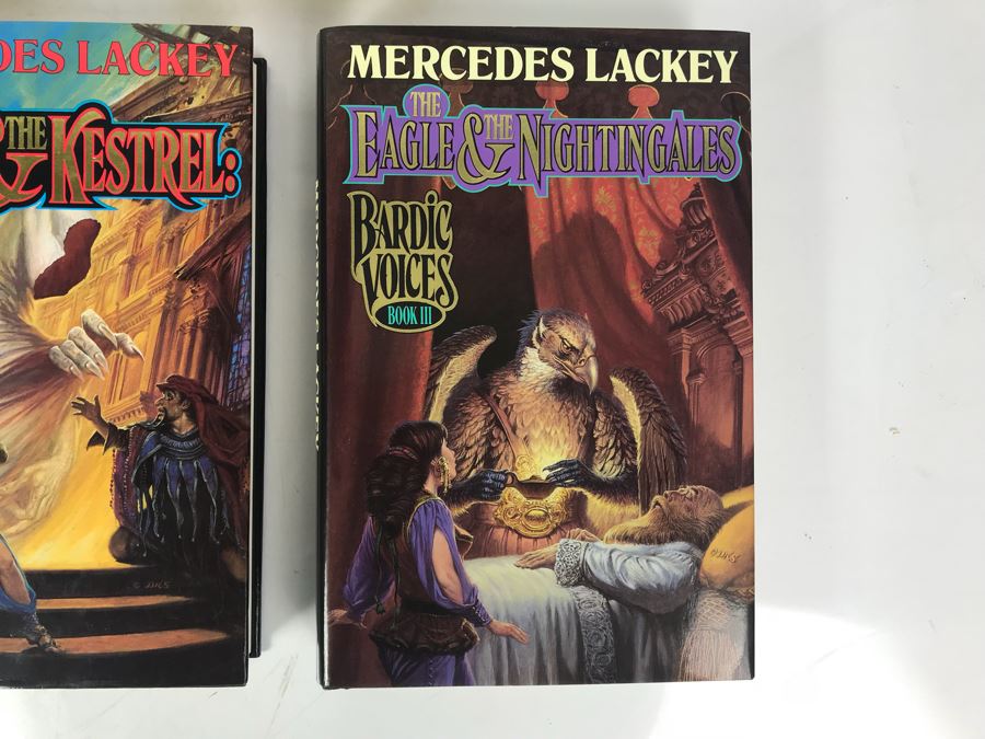 (3) First Printing Hardcover Books And (2) Paperback Books (One Is Signed By Josepha Sherman) By Mercedes Lackey [Photo 4]