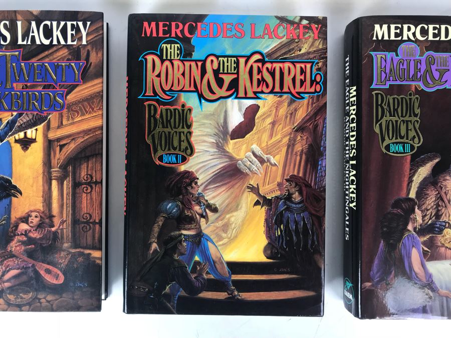 (3) First Printing Hardcover Books And (2) Paperback Books (One Is Signed By Josepha Sherman) By Mercedes Lackey [Photo 3]