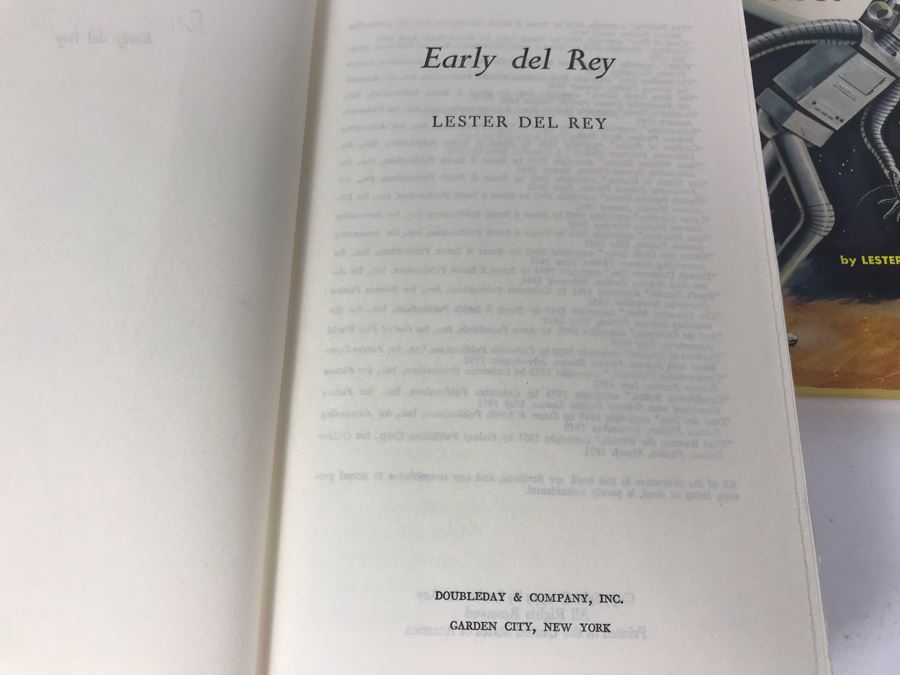 Collection Of Vintage Science Fiction Paperback Books And First Edition Hardcover Book 'Early Del Rey: Lester Del Rey' By Lester Del Rey [Photo 11]