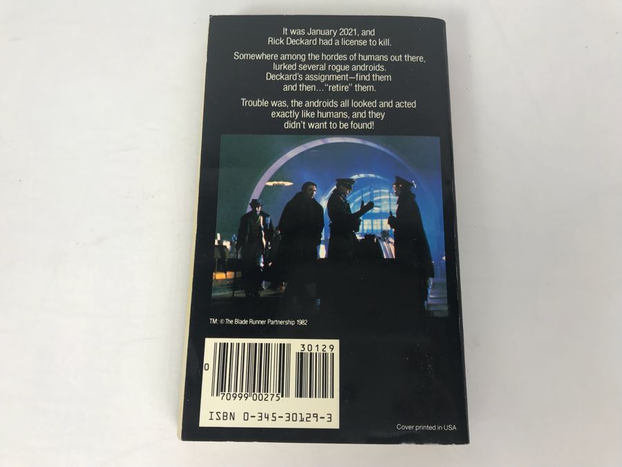 Paperback Book 'Blade Runner' Movie 'Do Androids Dream Of Electric Sheep' By Philip K. Dick [Photo 3]