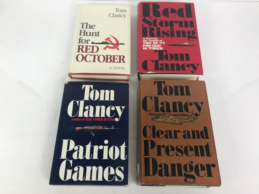 Hardcover Books By Tom Clancy - (3) Are First Editions [Photo 1]