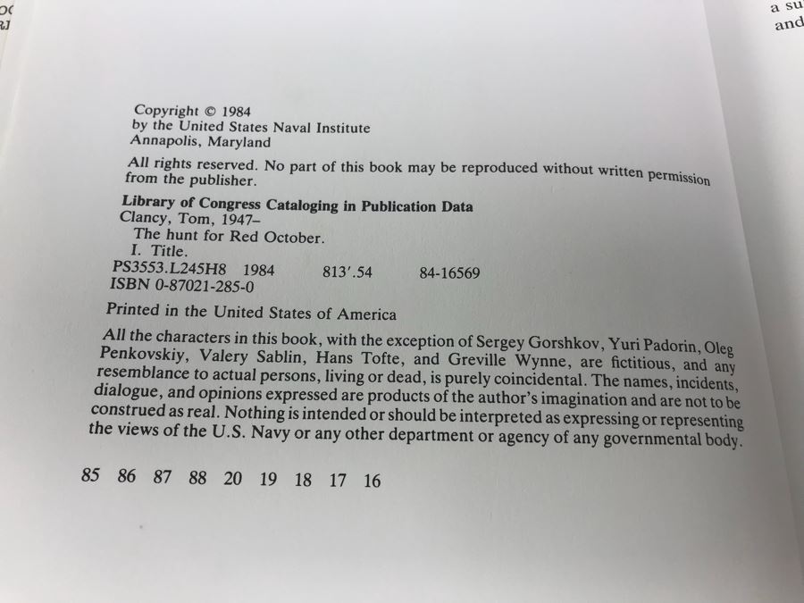 Hardcover Books By Tom Clancy - (3) Are First Editions [Photo 7]