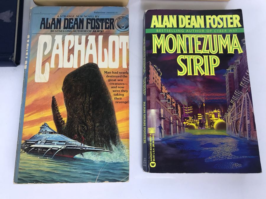 Signed Hardcover Book 'Midworld' And (4) Paperback Books By Alan Dean Foster [Photo 3]