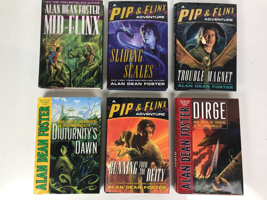 (6) First Edition Hardcover Books By Alan Dean Foster