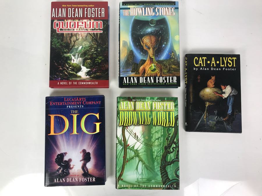 (5) First Edition Hardcover Books By Alan Dean Foster