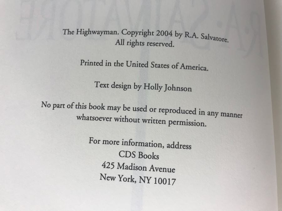 Hardcover And Paperback Book By R. A. Salvatore [Photo 4]