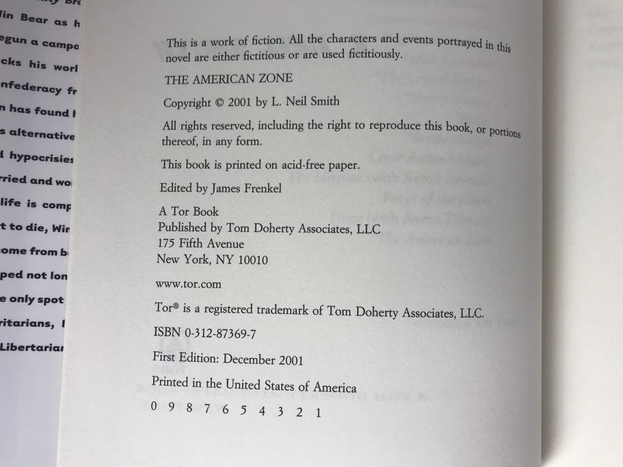 Pair Of First Edition Hardcover Books And (4) Paperback Books By L. Neil Smith [Photo 6]