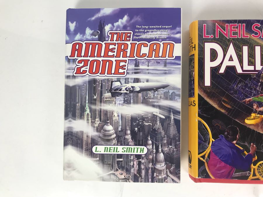 Pair Of First Edition Hardcover Books And (4) Paperback Books By L. Neil Smith [Photo 2]