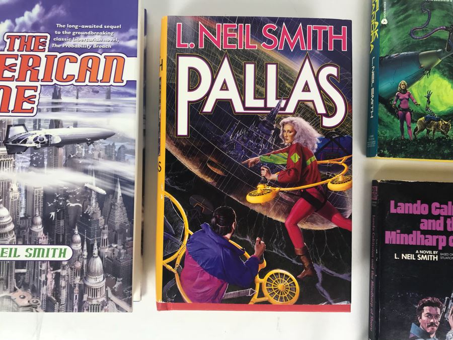 Pair Of First Edition Hardcover Books And (4) Paperback Books By L. Neil Smith [Photo 3]