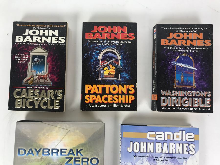 Pair Of First Edition Hardcover Books And (3) Paperback Books By John Barnes [Photo 3]