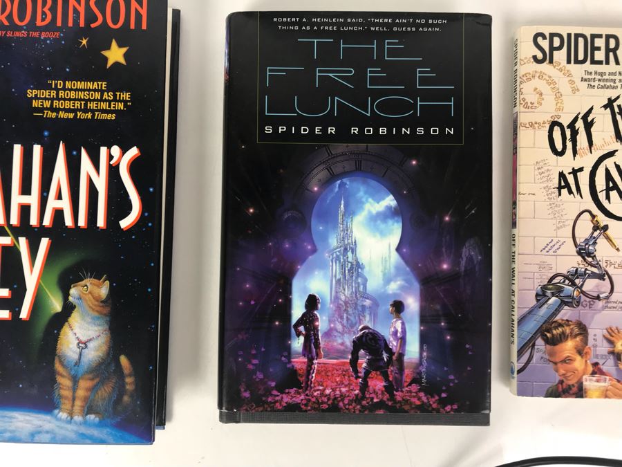 Pair Of First Edition Hardcover Books And (2) Paperback Books By Spider Robinson [Photo 3]