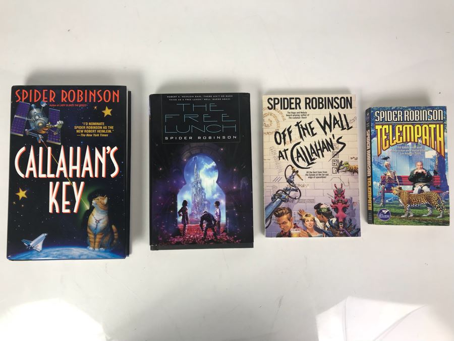 Pair Of First Edition Hardcover Books And (2) Paperback Books By Spider Robinson