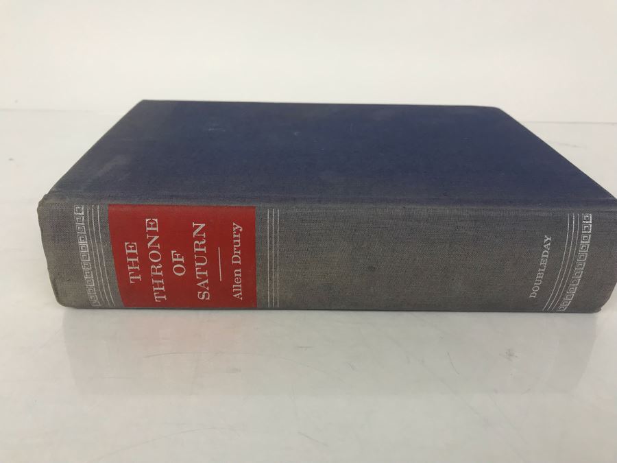 First Edition Hardcover Book 'The Throne Of Saturn: A Novel Of Space And Politics' And (2) Paperback Books By Allen Drury [Photo 3]