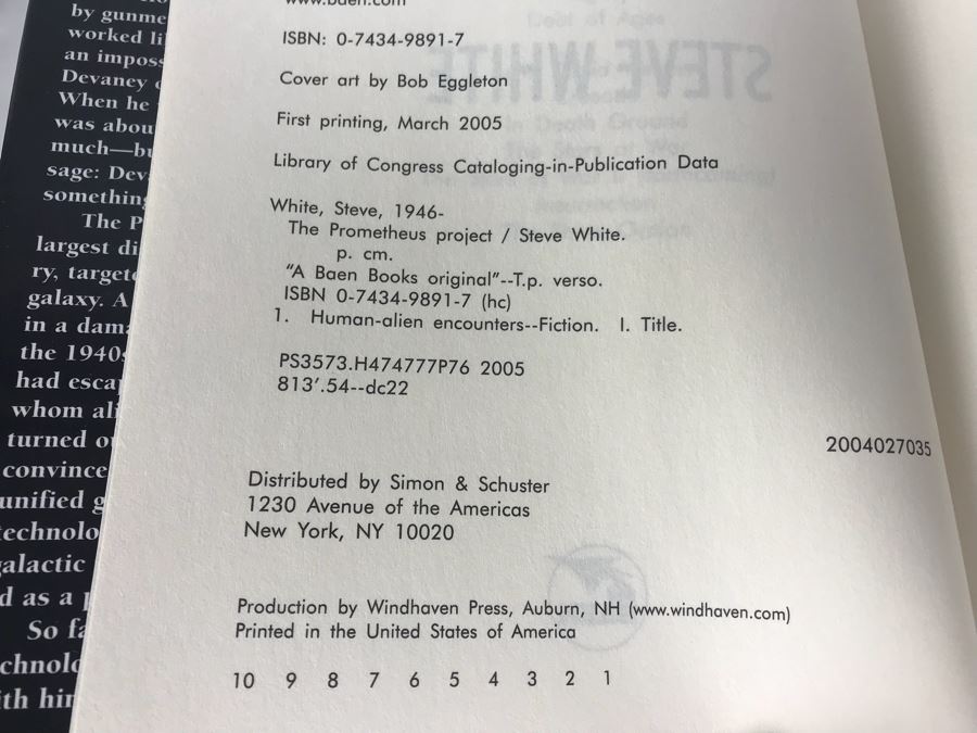 Pair Of First Printing Hardcover Books And (4) Paperback Books By Steve White And David Weber [Photo 8]