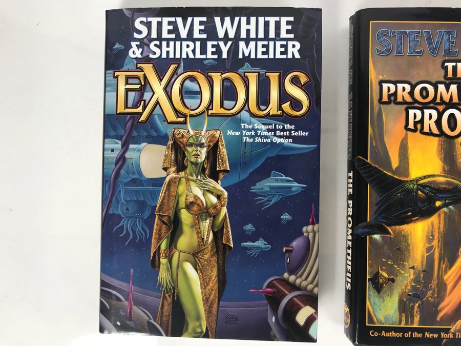 Pair Of First Printing Hardcover Books And (4) Paperback Books By Steve White And David Weber [Photo 2]