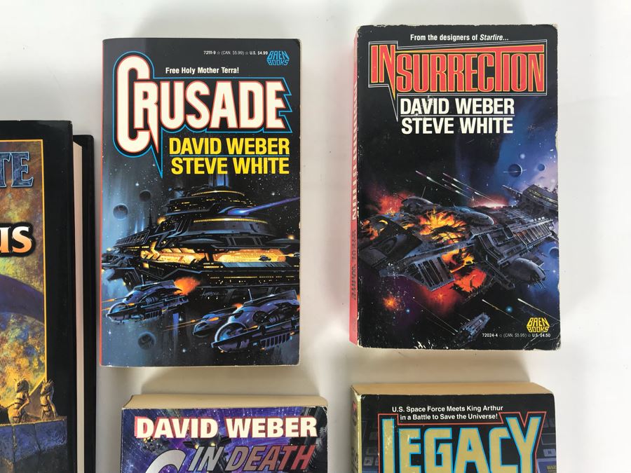 Pair Of First Printing Hardcover Books And (4) Paperback Books By Steve White And David Weber [Photo 4]