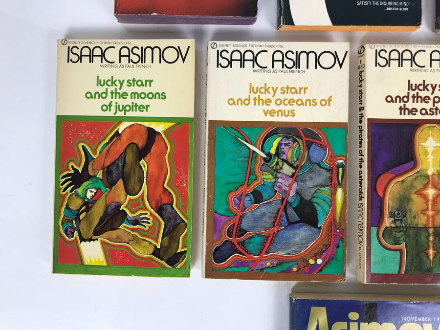 Collection Of Paperback Books By Isaac Asimov