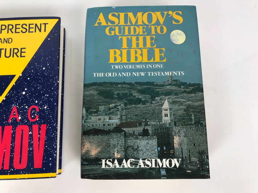 Hardcover Books 'Past, Present And Future' And 'Asimov's Guide To The Bible' By Isaac Asimov [Photo 2]