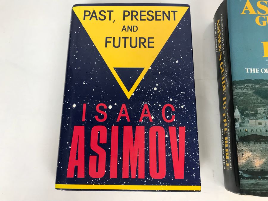 Hardcover Books 'Past, Present And Future' And 'Asimov's Guide To The Bible' By Isaac Asimov [Photo 3]
