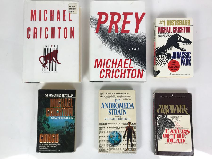 Hardcover And Paperback Books By Michael Crichton [Photo 1]