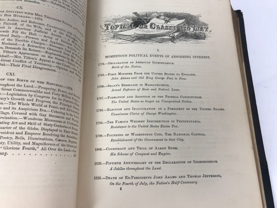 Antique 1876 Hardcover Book 'Our First Century: Being A Popular Descriptive Portraiture Of The One Hundred Great And Memorable Events Of Perpetual Interest In The History Of Our Country 1776-1876' By R. M. Devens [Photo 29]