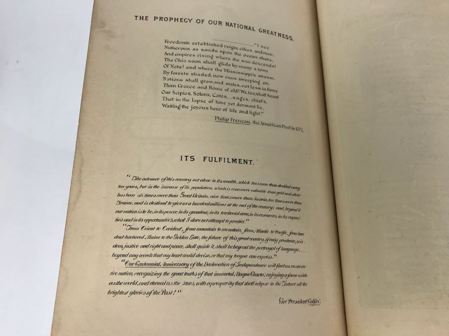 Antique 1876 Hardcover Book 'Our First Century: Being A Popular Descriptive Portraiture Of The One Hundred Great And Memorable Events Of Perpetual Interest In The History Of Our Country 1776-1876' By R. M. Devens [Photo 13]